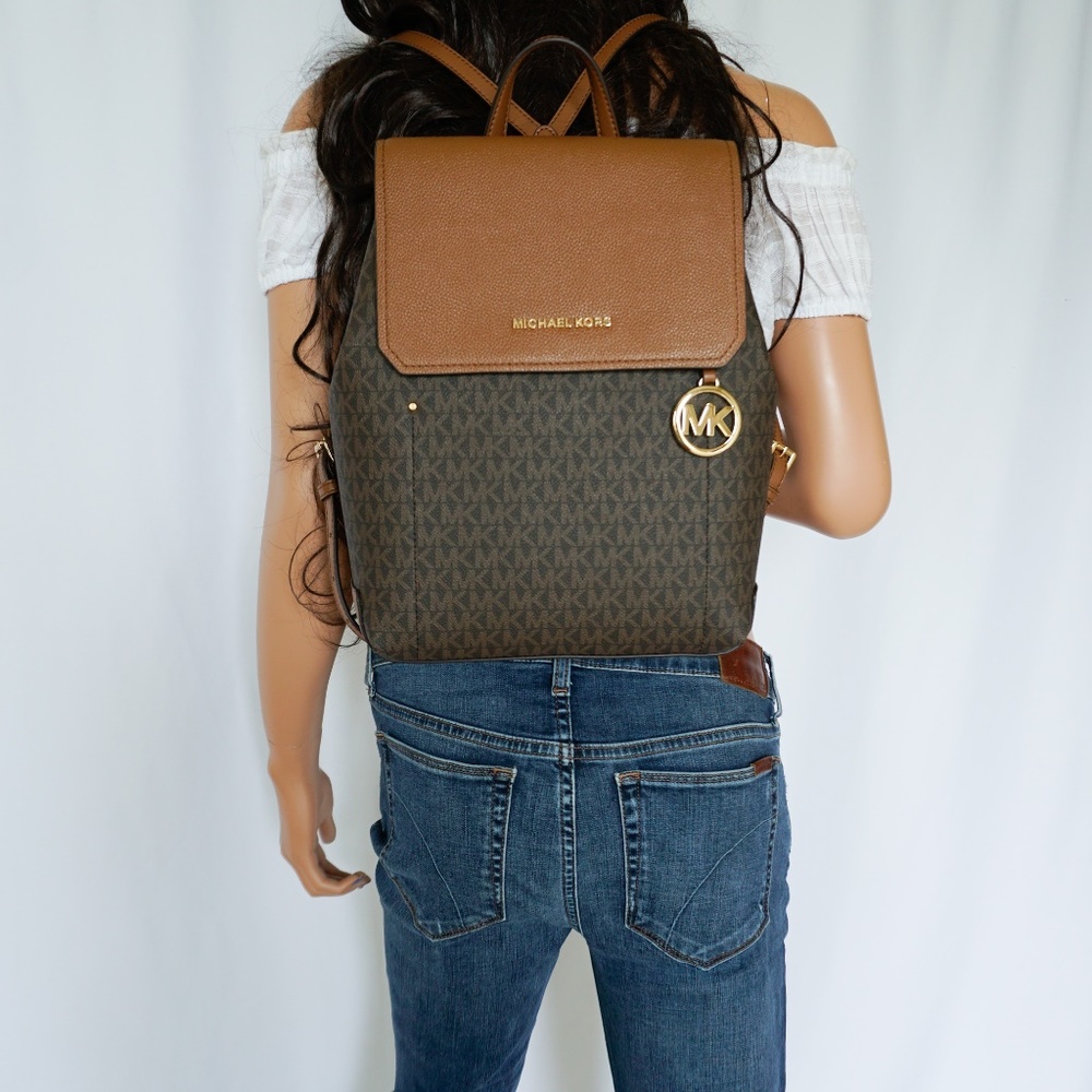 Michael Kors Hayes MD Backpack MK Brown Luggage